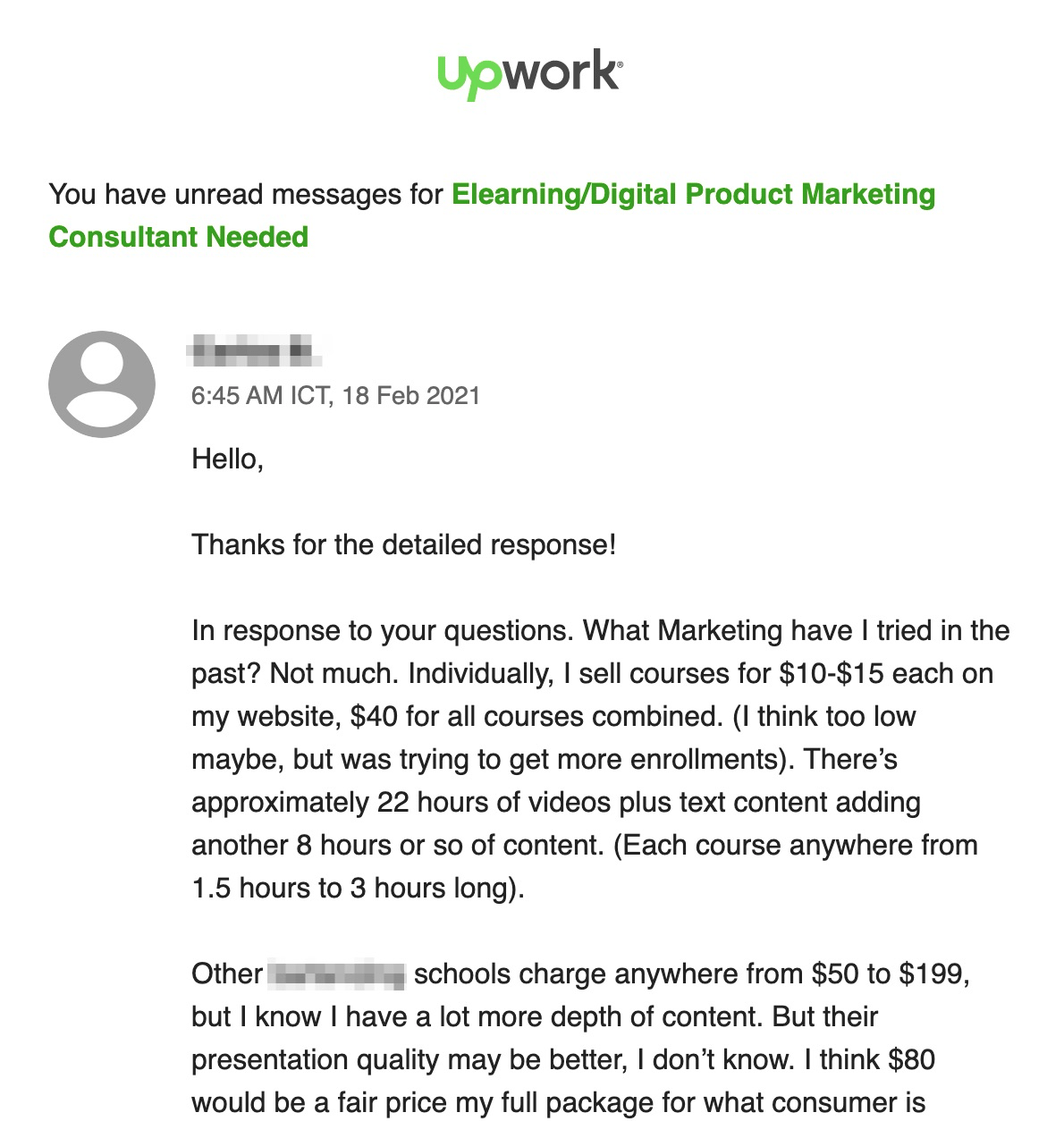 write cover letter for upwork