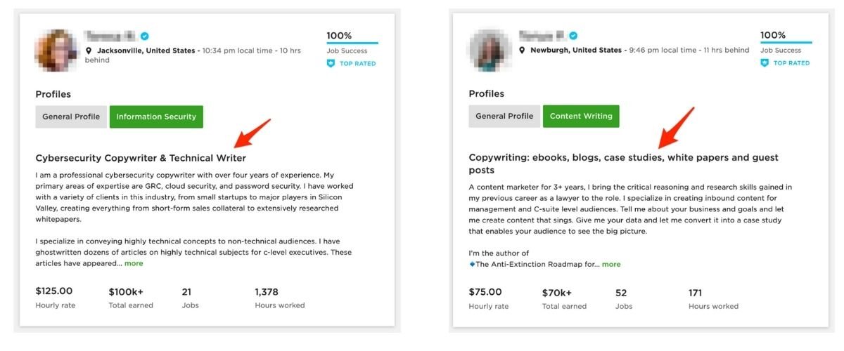 Upwork Profile Title Examples