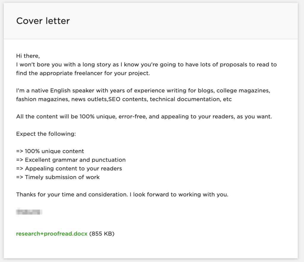Proposal Letter